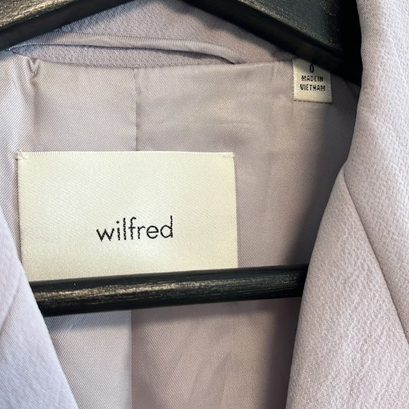 Aritzia Wilfred morado grey destiny crepette blazer sz 0 worn once - Picture 3 of 15